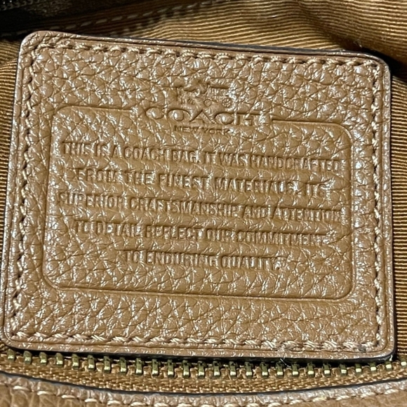 Coach Brown Leather Shoulder Bag - Picture 4 of 12